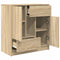 vidaXL - Dressoir - met - lades - deuren - 70,5x34x74,5 - cm - sonoma - eikenkleurig