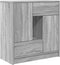 vidaXL - Dressoir - met - lades - en - deuren - 70,5x34x74,5 - cm - grijs - Sonoma