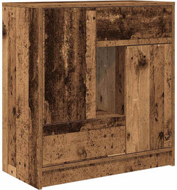 vidaXL - Dressoir - met - lades - en - deuren - 70,5x34x74,5 - cm - oud - hout