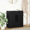 vidaXL - Dressoir - met - lades - en - deuren - 70,5x34x74,5 - cm - zwart - eikenkleurig