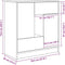 vidaXL - Dressoir - met - lades - en - deuren - 70,5x34x74,5 - cm - grijs - Sonoma
