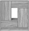 vidaXL - Dressoir - met - lades - en - deuren - 70,5x34x74,5 - cm - grijs - Sonoma