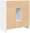 vidaXL - Dressoir - met - lades - en - deuren - 70,5x34x74,5 - cm - wit