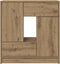 vidaXL - Dressoir - met - lades - en - deuren - 70,5x34x74,5 - cm - ambachtelijk