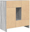 vidaXL - Dressoir - met - lades - en - deuren - 70,5x34x74,5 - cm - grijs - Sonoma