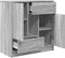 vidaXL - Dressoir - met - lades - en - deuren - 70,5x34x74,5 - cm - grijs - Sonoma