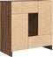 vidaXL - Dressoir - met - lades - en - deuren - 70,5x34x74,5 - cm - bruin - eiken