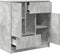vidaXL - Dressoir - met - lades - en - deuren - 70,5x34x74,5 - cm - betongrijs