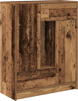 vidaXL - Dressoir - met - lades - en - deuren - 73x31x90 - cm - oud - hout