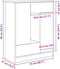 vidaXL - Dressoir - met - lades - en - deuren - 73x31x90 - cm - sonoma - eikenkleurig