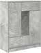 vidaXL - Dressoir - met - lades - en - deuren - 73x31x90 - cm - betongrijs