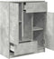 vidaXL - Dressoir - met - lades - en - deuren - 73x31x90 - cm - betongrijs