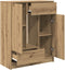 vidaXL - Dressoir - met - lades - en - deuren - 73x31x90 - cm - ambachtelijk