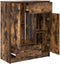 vidaXL - Dressoir - met - lades - en - deuren - 73x31x90 - cm - gerookt - eiken