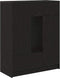 vidaXL - Dressoir - met - lades - en - deuren - 73x31x90 - cm - zwart - eikenkleurig