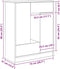 vidaXL - Dressoir - met - lades - en - deuren - 73x31x90 - cm - zwart - eikenkleurig