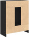 vidaXL - Dressoir - met - lades - en - deuren - 73x31x90 - cm - zwart - eikenkleurig