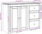 vidaXL - Dressoir - met - lades - Panama - 112x40x80 - cm - massief - grenenhout