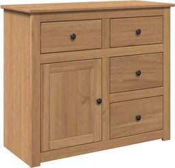 vidaXL - Dressoir - met - lades - Panama - 93x40x80 - cm - massief - grenenhout