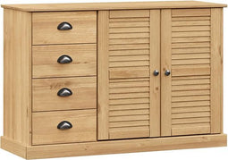 vidaXL - Dressoir - met - lades - VIGO - 113x40x75 - cm - massief - grenenhout