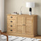 vidaXL - Dressoir - met - lades - VIGO - 113x40x75 - cm - massief - grenenhout