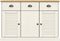 vidaXL - Dressoir - met - lades - VIGO - 113x40x75 - cm - massief - grenenhout - wit
