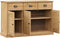 vidaXL - Dressoir - met - lades - VIGO - 113x40x75 - cm - massief - grenenhout