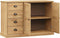 vidaXL - Dressoir - met - lades - VIGO - 113x40x75 - cm - massief - grenenhout