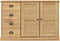 vidaXL - Dressoir - met - lades - VIGO - 113x40x75 - cm - massief - grenenhout