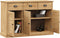 vidaXL - Dressoir - met - lades - VIGO - 113x40x75 - cm - massief - grenenhout