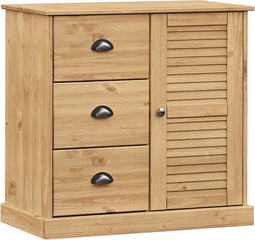 vidaXL - Dressoir - met - lades - VIGO - 78x40x75 - cm - massief - grenenhout