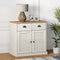 vidaXL - Dressoir - met - lades - VIGO - 78x40x75 - cm - massief - grenenhout - wit