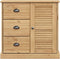 vidaXL - Dressoir - met - lades - VIGO - 78x40x75 - cm - massief - grenenhout