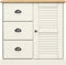 vidaXL - Dressoir - met - lades - VIGO - 78x40x75 - cm - massief - grenenhout - wit