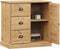vidaXL - Dressoir - met - lades - VIGO - 78x40x75 - cm - massief - grenenhout