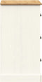vidaXL - Dressoir - met - lades - VIGO - 78x40x75 - cm - massief - grenenhout - wit