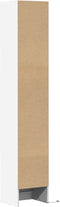 vidaXL - Dressoir - met - LED - 36x32,5x200 - cm - bewerkt - hout - wit
