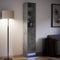 vidaXL - Dressoir - met - LED - 36x32,5x200 - cm - bewerkt - hout - betongrijs