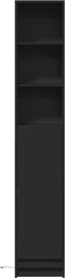 vidaXL - Dressoir - met - LED - 36x32,5x200 - cm - bewerkt - hout - zwart
