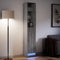 vidaXL - Dressoir - met - LED - 36x32,5x200 - cm - bewerkt - hout - grijs - sonoma - eiken