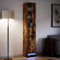 vidaXL - Dressoir - met - LED - 36x32,5x200 - cm - bewerkt - hout - gerookt - eikenkleur