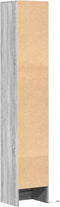 vidaXL - Dressoir - met - LED - 36x32,5x200 - cm - bewerkt - hout - grijs - sonoma - eiken