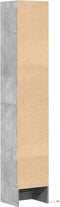 vidaXL - Dressoir - met - LED - 36x32,5x200 - cm - bewerkt - hout - betongrijs