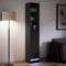 vidaXL - Dressoir - met - LED - 36x32,5x200 - cm - bewerkt - hout - zwart
