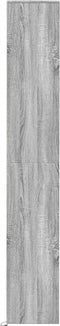 vidaXL - Dressoir - met - LED - 36x32,5x200 - cm - bewerkt - hout - grijs - sonoma - eiken