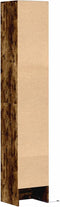 vidaXL - Dressoir - met - LED - 36x32,5x200 - cm - bewerkt - hout - gerookt - eikenkleur
