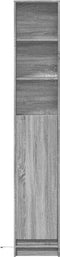 vidaXL - Dressoir - met - LED - 36x32,5x200 - cm - bewerkt - hout - grijs - sonoma - eiken