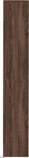 vidaXL - Dressoir - met - LED - 36x32,5x200 - cm - bewerkt - hout - bruin - eikenkleur