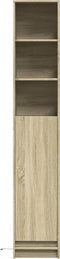 vidaXL - Dressoir - met - LED - 36x32,5x200cm - bewerkt - hout - sonoma - eikenkleurig