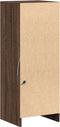 vidaXL - Dressoir - met - LED - 38x34x100 - cm - bewerkt - hout - bruin - eikenkleur